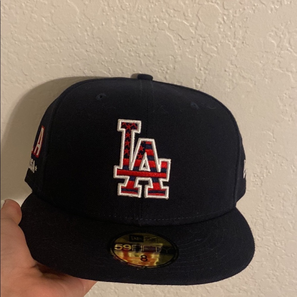 4th of July Dodger Fitted hat